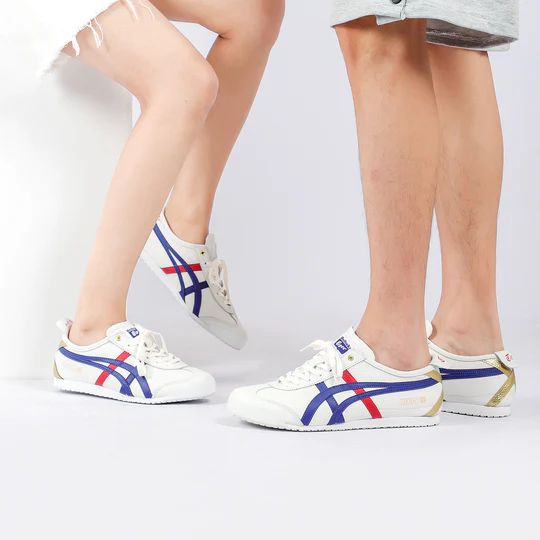 Onitsuka Tiger Mexico 66 White Blue Red Metallic Gold